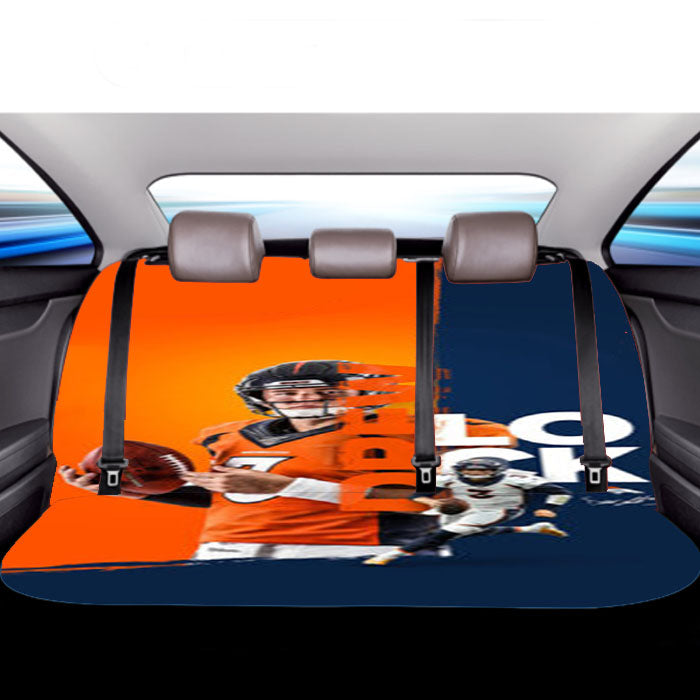 Denver Broncos Drew Lock Car Back Rear Seat Covers