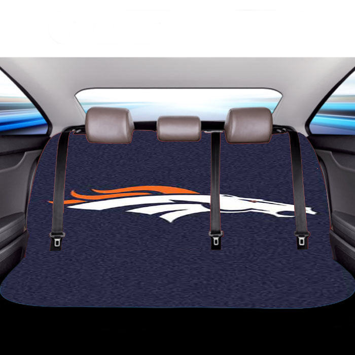 Denver Broncos Grainy Car Back Rear Seat Covers