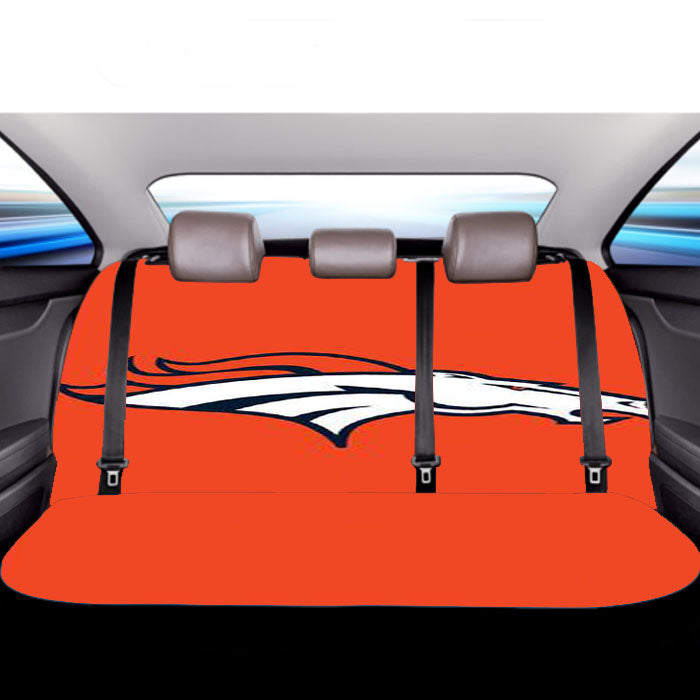Denver Broncos Logo Car Back Rear Seat Covers