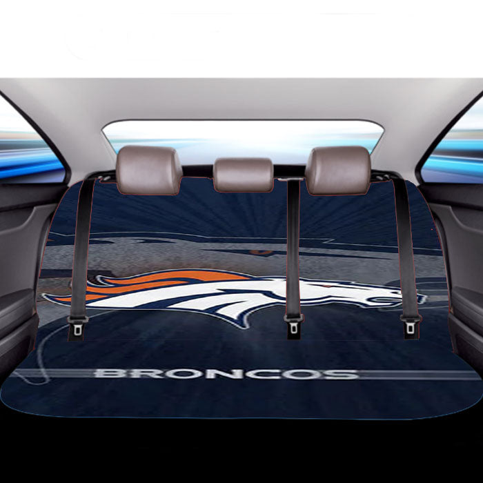 Denver Broncos Logo 2 Car Back Rear Seat Covers