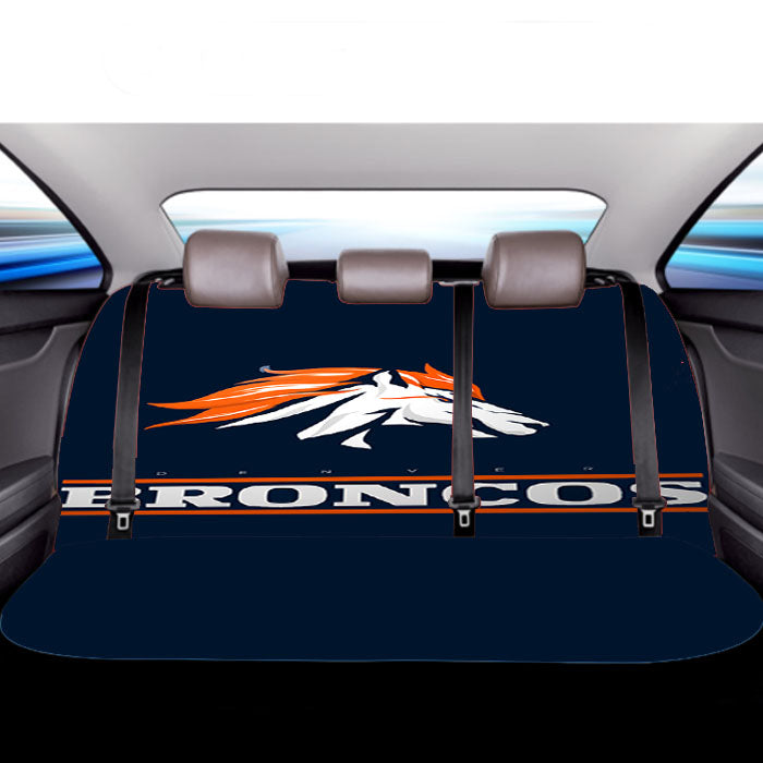 Denver Broncos Logo American Football Team Car Back Rear Seat Covers