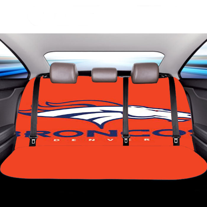 Denver Broncos Logo Basic Car Back Rear Seat Covers
