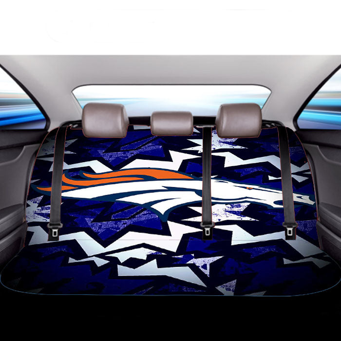 Denver Broncos Logo Computer Car Back Rear Seat Covers