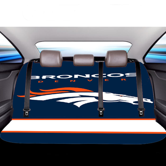 Denver Broncos Logo Wallpaper Car Back Rear Seat Covers