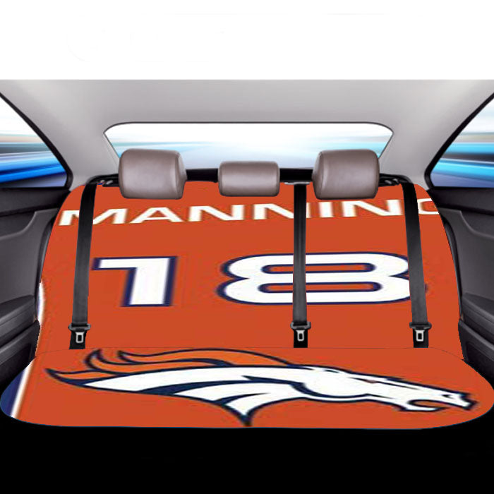 Denver Broncos Manning Jersey Car Back Rear Seat Covers