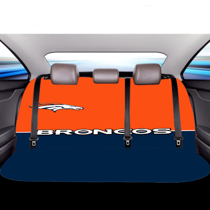 Denver Broncos Minimalist Wallpaper Car Back Rear Seat Covers