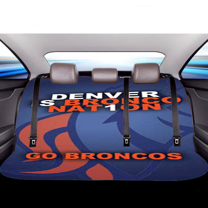 Denver Broncos Nat1On Car Back Rear Seat Covers