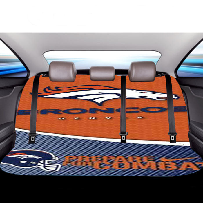 Denver Broncos Orange Blue Car Back Rear Seat Covers