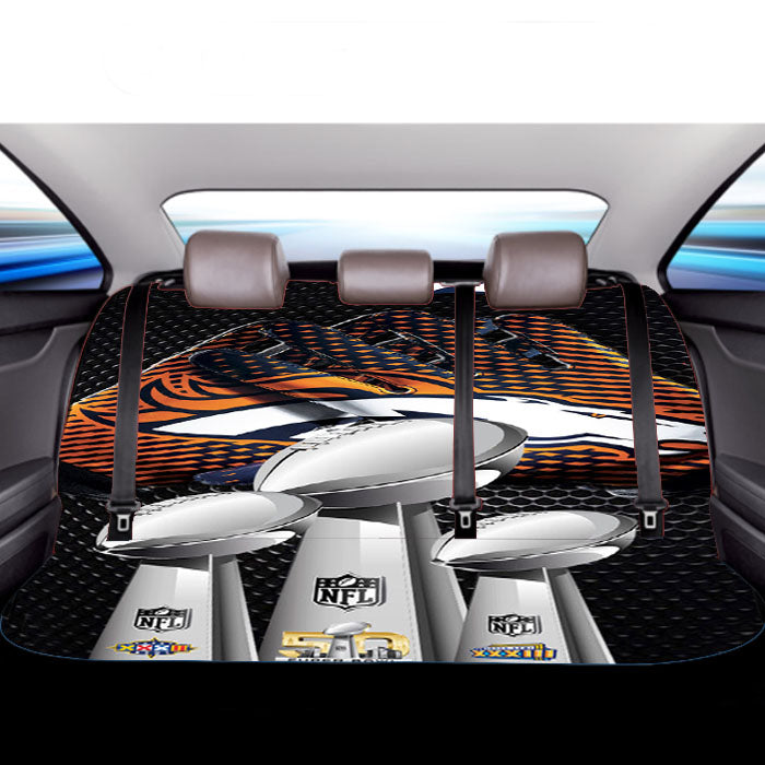 Denver Broncos Superbowl 50 Nfl Car Back Rear Seat Covers