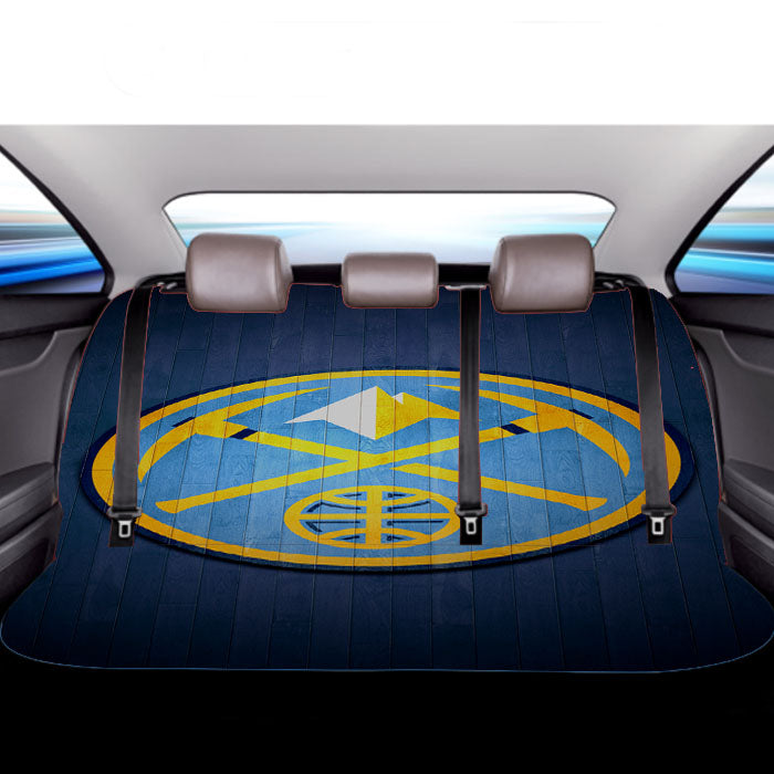 Denver Nuggets Hardwood 2 Car Back Rear Seat Covers