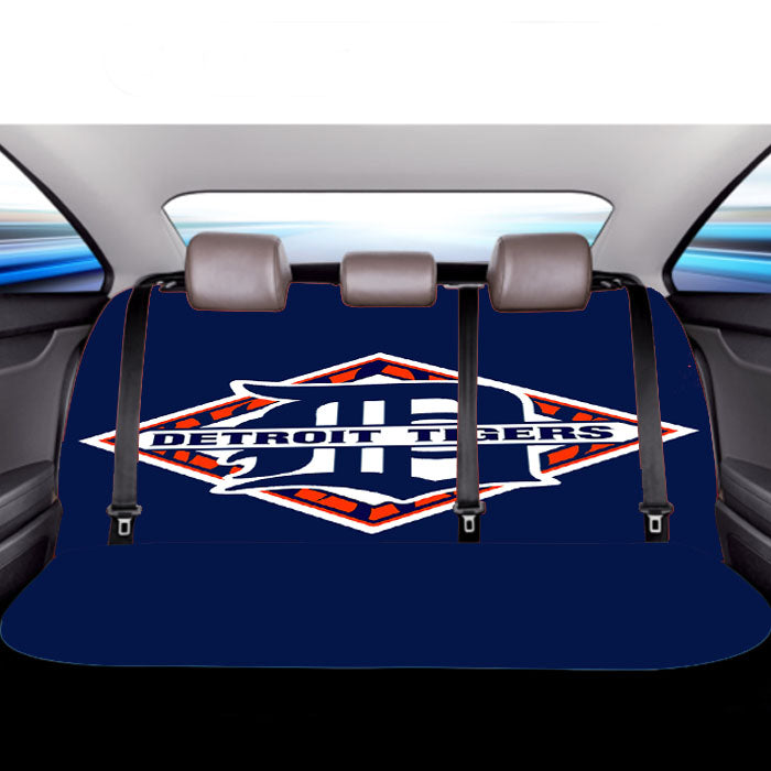 Detroit Logo Car Back Rear Seat Covers