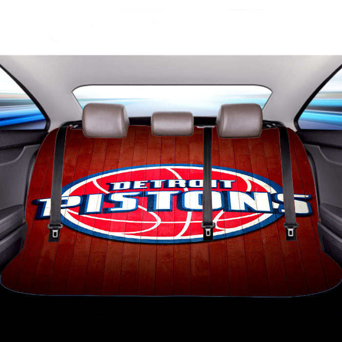 Detroit Pistons Hardwood Car Back Rear Seat Covers