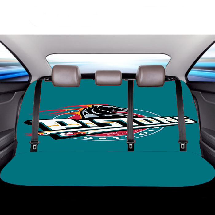 Detroit Pistons Logo Basketball Car Back Rear Seat Covers