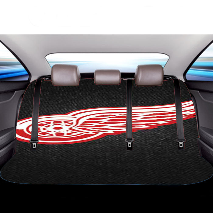 Detroit Red Wings Denim Car Back Rear Seat Covers