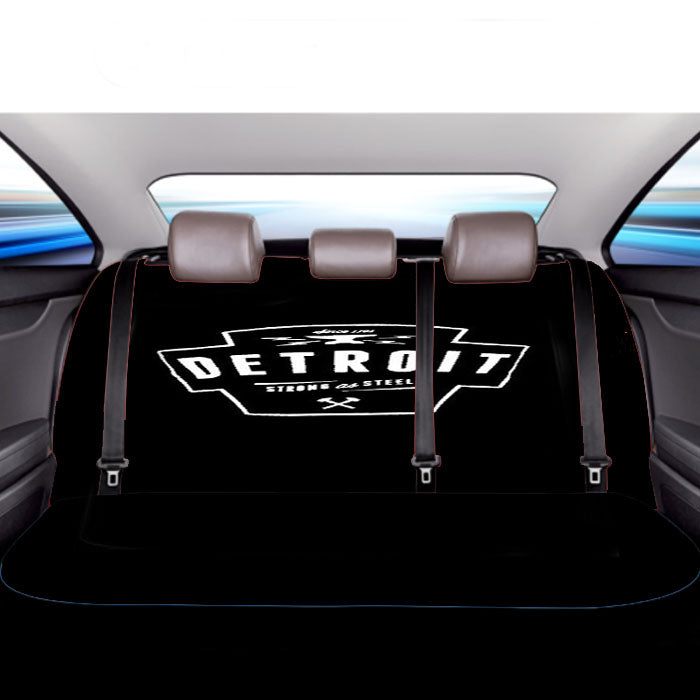 Detroit Strong As Steel Michigan State Tigers Car Back Rear Seat Covers