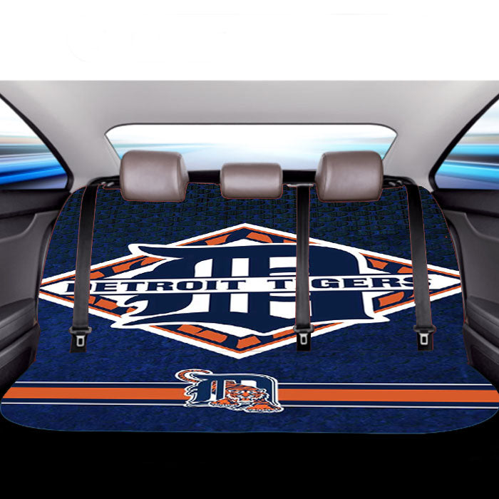 Detroit Tiger Logo Design Car Back Rear Seat Covers