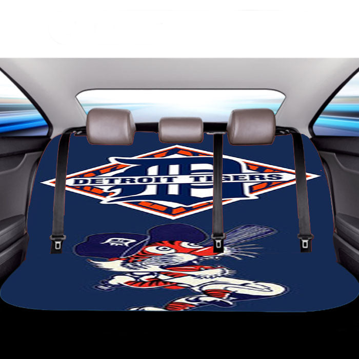 Detroit Tigers Baseball Car Back Rear Seat Covers