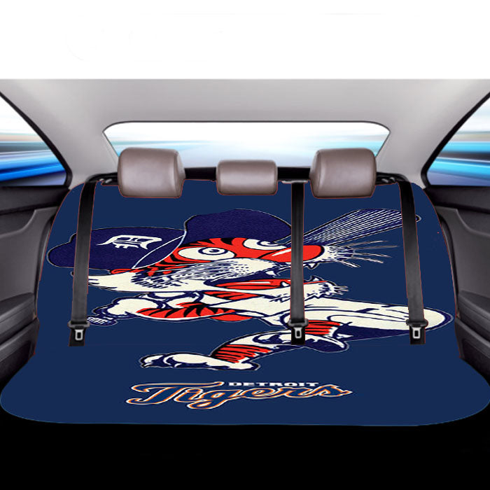 Detroit Tigers Baseball 2 Car Back Rear Seat Covers
