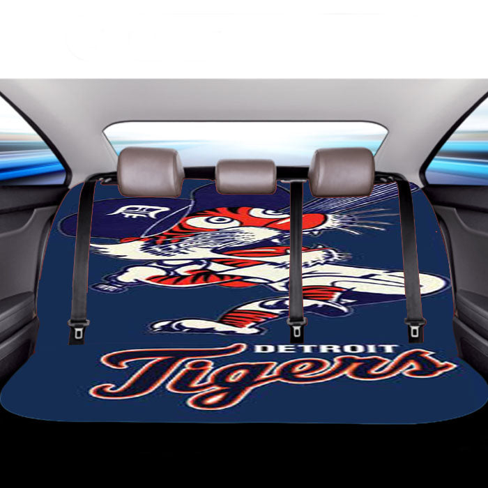 Detroit Tigers Cartoony Car Back Rear Seat Covers