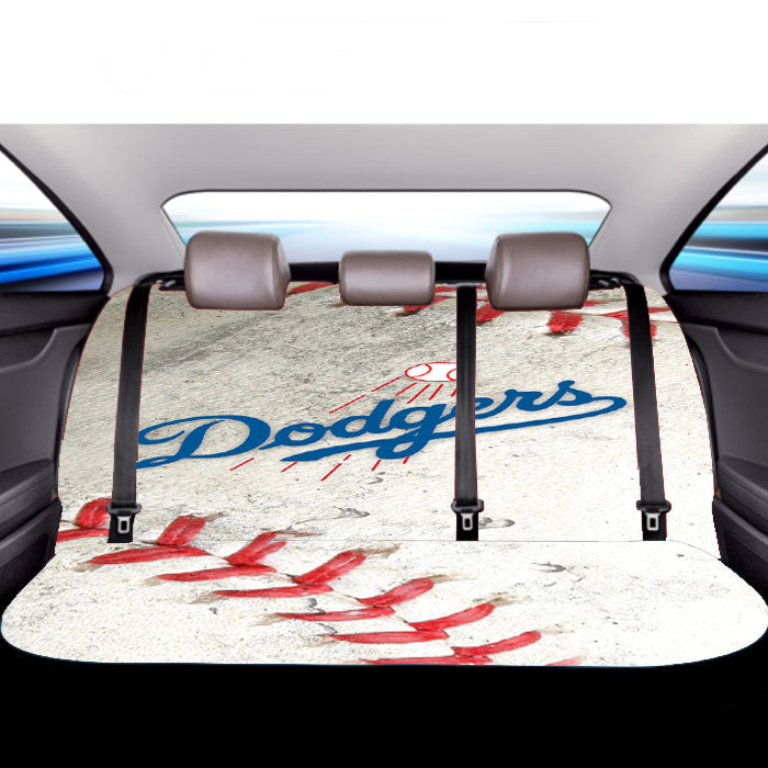 Dodgers Logo Baseball Ball Car Back Rear Seat Covers