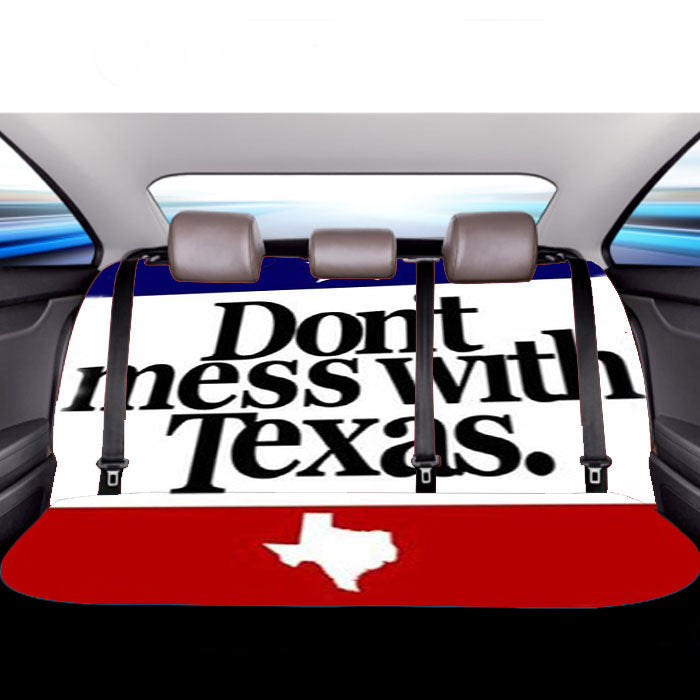 Don'T Mess With Texas Car Back Rear Seat Covers