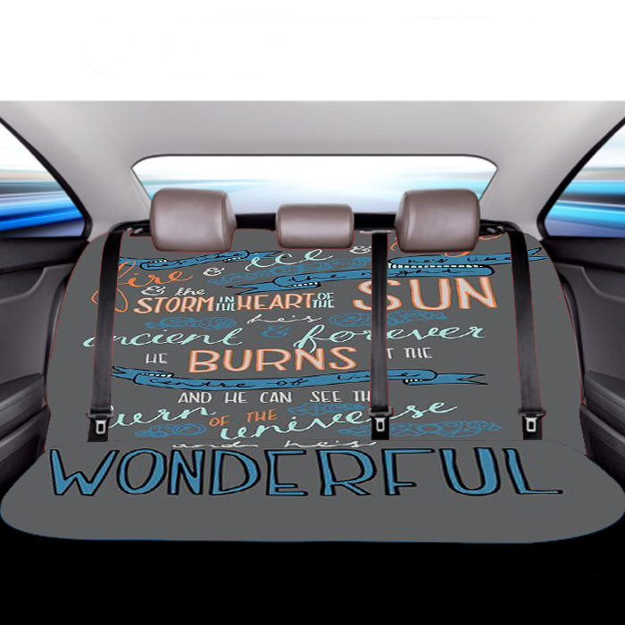 Dr Who Quotes Car Back Rear Seat Covers