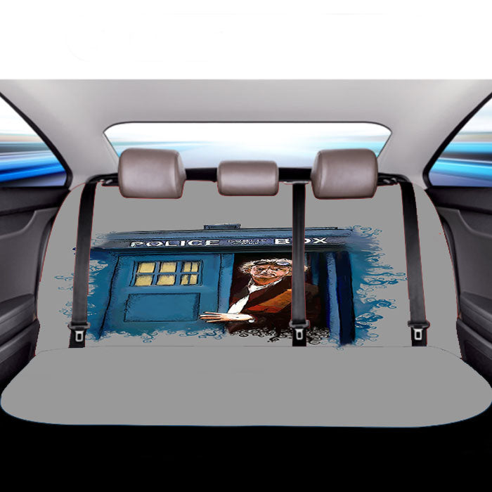Dr Who X Back To Future Car Back Rear Seat Covers