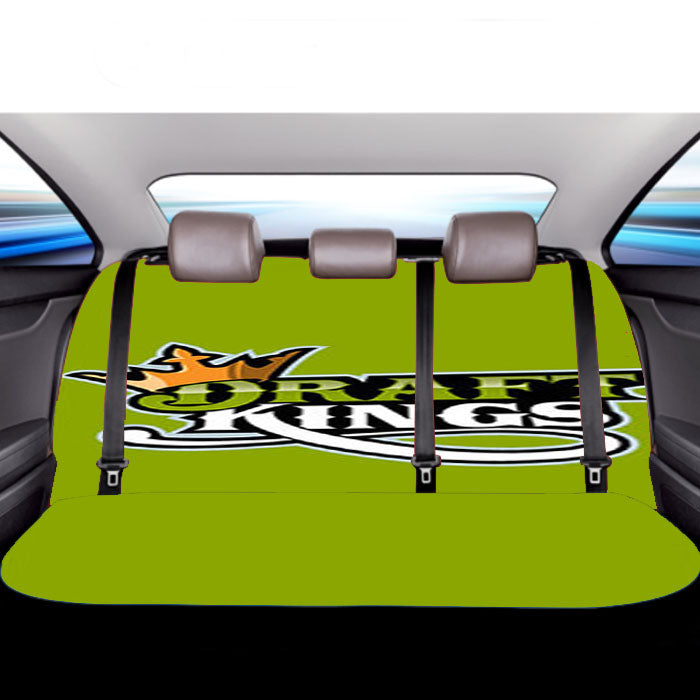 Draft King Baseball Logo Green Car Back Rear Seat Covers