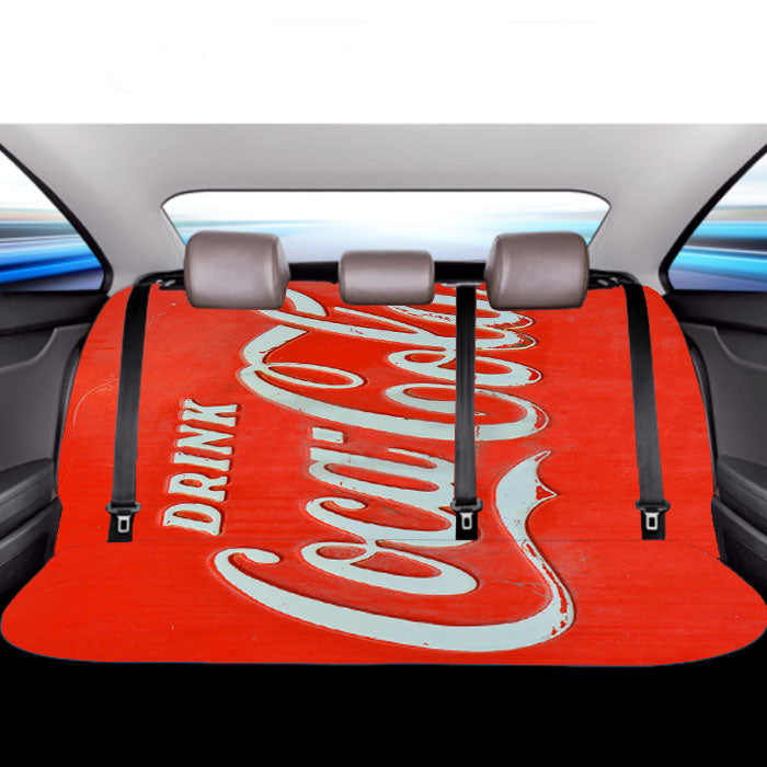 Drink Coca Cola Machine Car Back Rear Seat Covers
