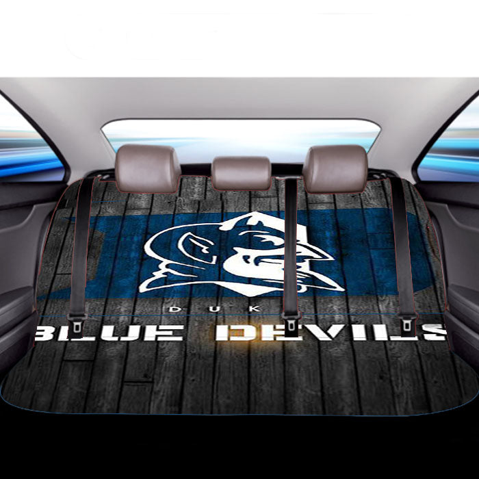 Duke Blue Devils Logos Car Back Rear Seat Covers