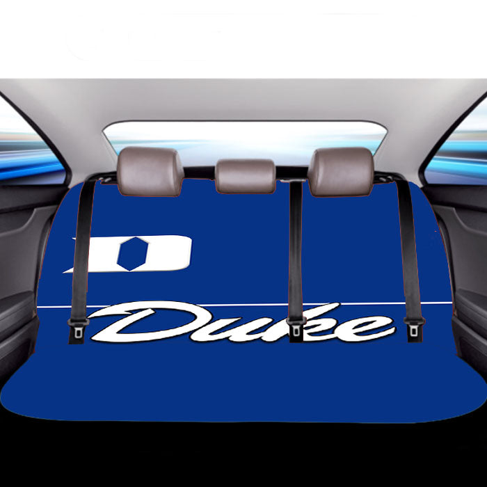 Duke Blue Devils Minimalist Wallpaper Car Back Rear Seat Covers