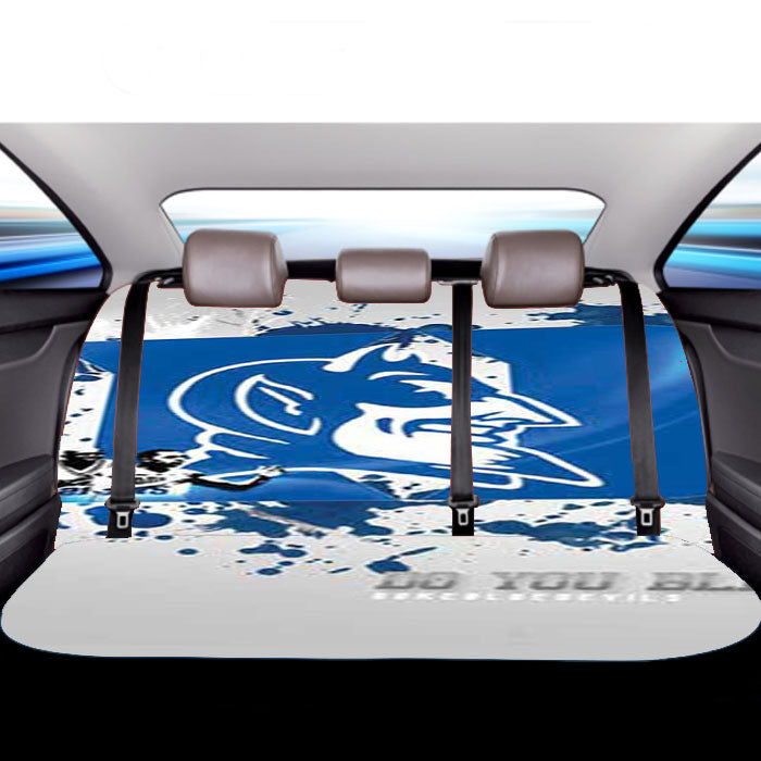 Duke Blue Devils Splatter Logo Car Back Rear Seat Covers