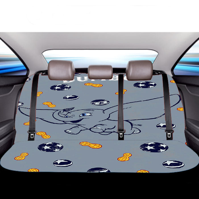 Dumbo And Peanuts Sticker Car Back Rear Seat Covers