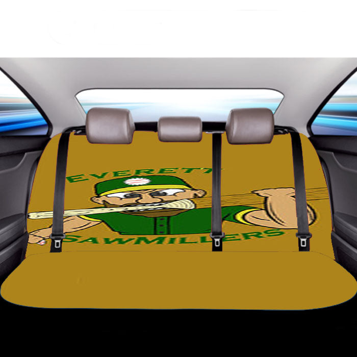 Everett Aquasox Baseball Logo Car Back Rear Seat Covers