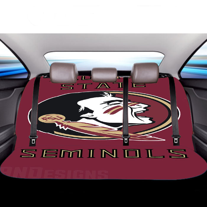 Florida State Fsu Football 3 Car Back Rear Seat Covers