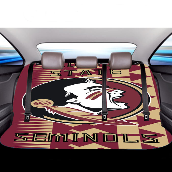 Florida States Seminols Aztec Wallpaper Car Back Rear Seat Covers