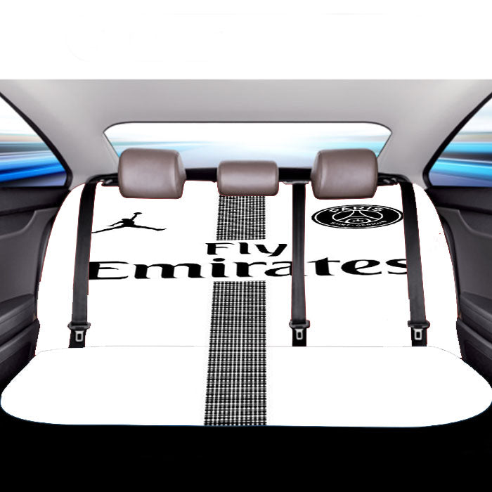 Fly Emirates White Paris Saint German Psg Feat Jordan Car Back Rear Seat Covers