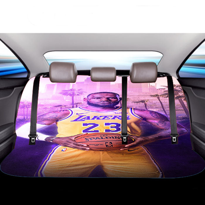 Glowing Lebron James Car Back Rear Seat Covers
