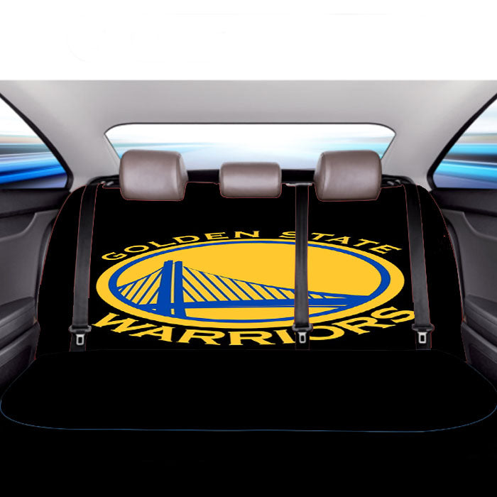 Golden State Warriors Blue Yellow Logo Car Back Rear Seat Covers