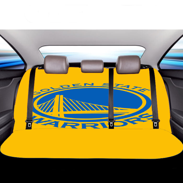 Golden State Warriors Yellow Car Back Rear Seat Covers