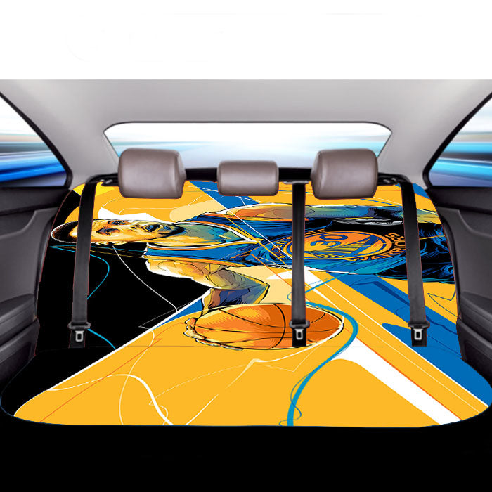 Golden States Warrior Art Stephen Curry 30 Car Back Rear Seat Covers