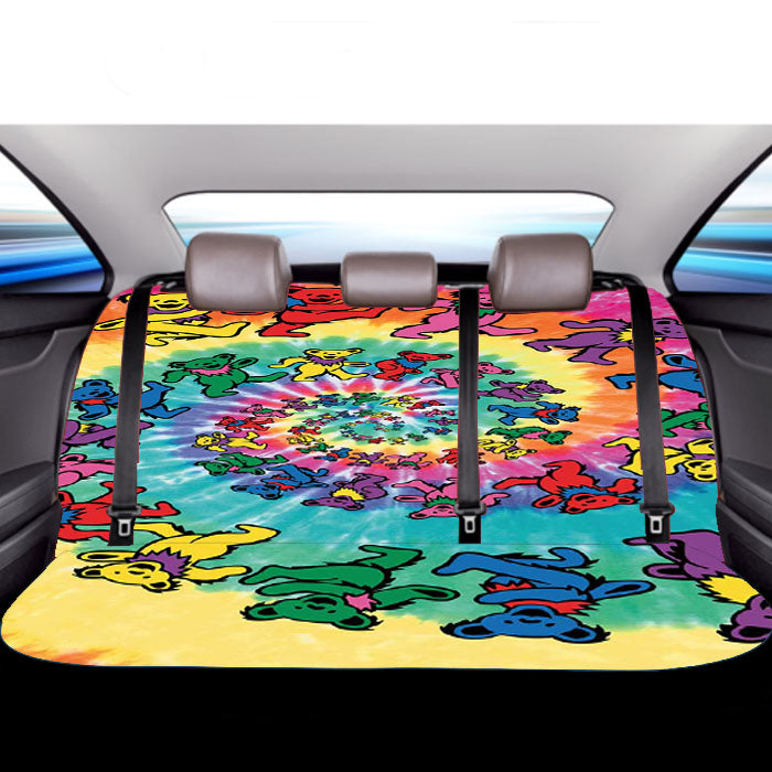 Grateful Dead Tapestry Tie Dye Car Back Rear Seat Covers