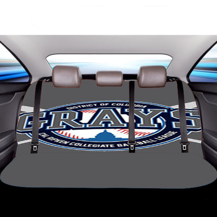 Grays Baseball Logo Gray Car Back Rear Seat Covers
