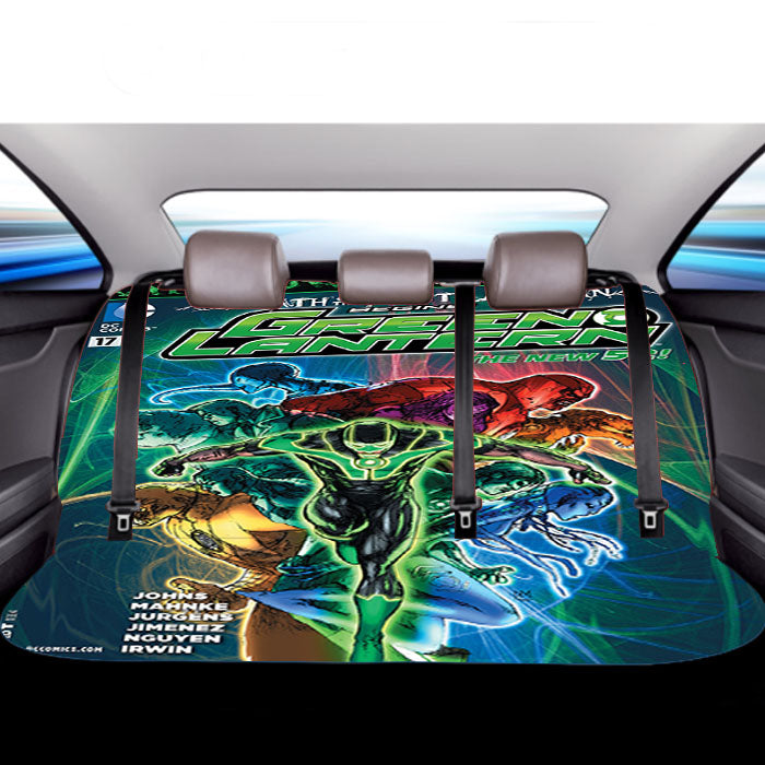 Green Lantern Hal Jordan Car Back Rear Seat Covers