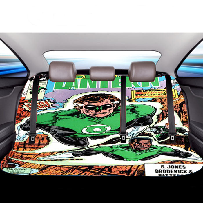 Green Lantern Hal Jordan 2 Car Back Rear Seat Covers
