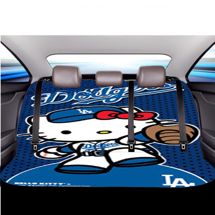 Hello Kitty La Dodgers Car Back Rear Seat Covers