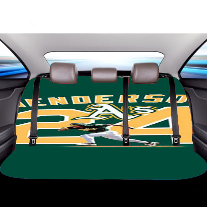 Henderson Oakland Athletics Car Back Rear Seat Covers