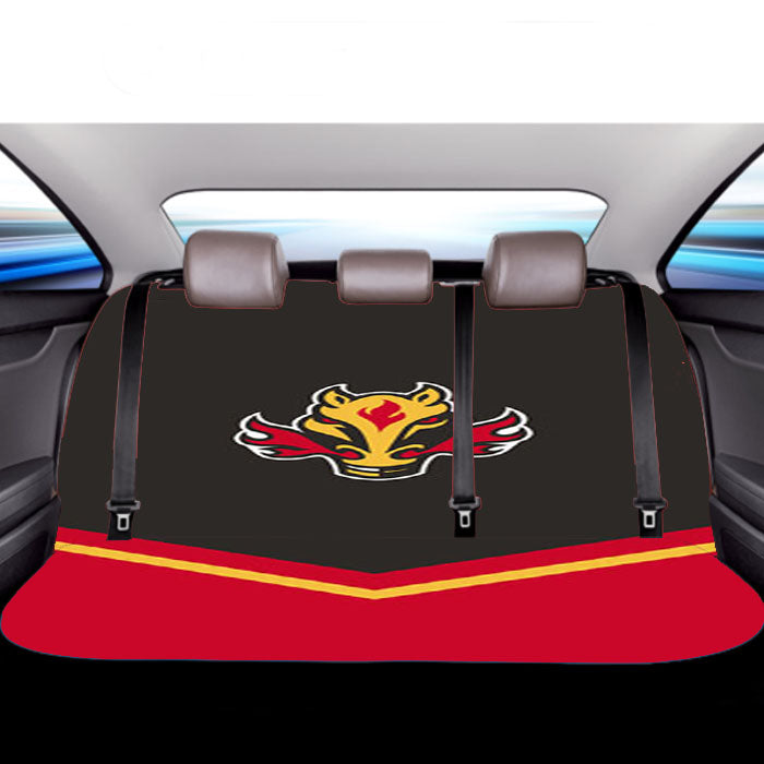Hockey Team Logo Car Back Rear Seat Covers