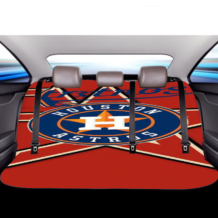 Houston Astros Car Back Rear Seat Covers