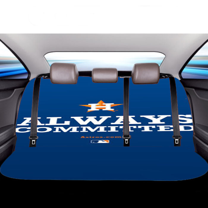 Houston Astros Always Committed Car Back Rear Seat Covers